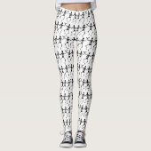 Leggings Halloween Skeleton Party (Voorkant)