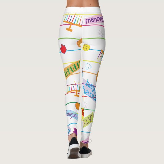Leggings Hanukkah Design (Achterkant)