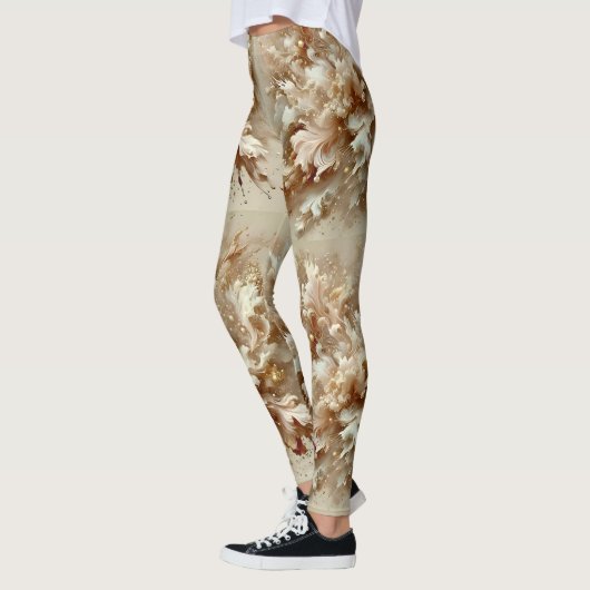 Leggings ~ HERFST bruin beige ~ (Links)