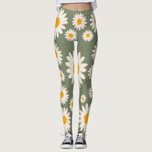 Leggings het drukt bloemen en natuur uit