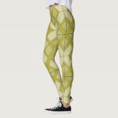 Leggings - het Patroon van de Tast in Geel-Groen (Links)