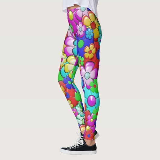 leggings hippie bloemen (Links)