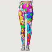 leggings hippie bloemen (Voorkant)
