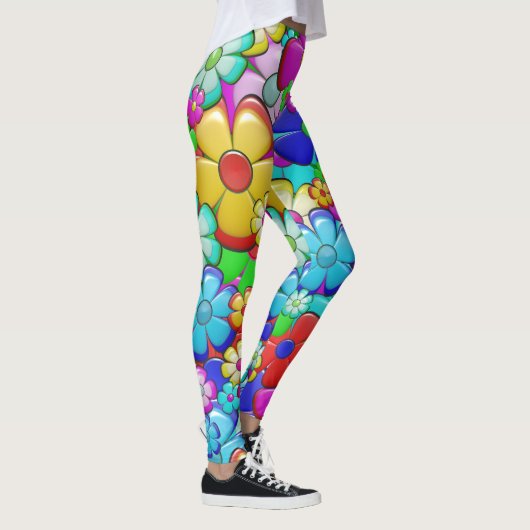 leggings hippie bloemen (Rechts)