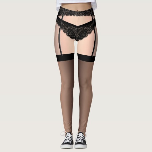 Leggings Hoesje Sissy Lace Lingerie Chastity (Voorkant)