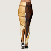 Leggings Hoger-ooggekleurd Rays Design (Achterkant)