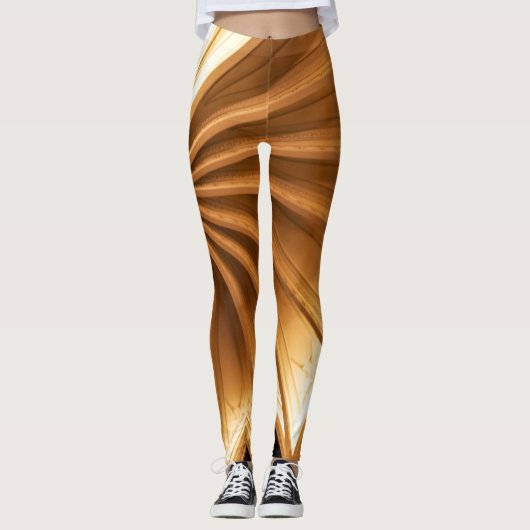 Leggings Hoger-ooggekleurd Rays Design (Voorkant)