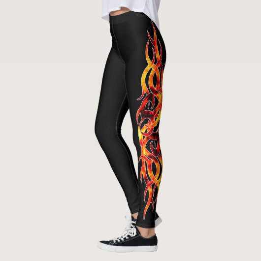 leggings "Hot Flame"-Tattoo (Links)