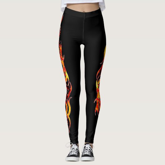 leggings "Hot Flame"-Tattoo (Voorkant)