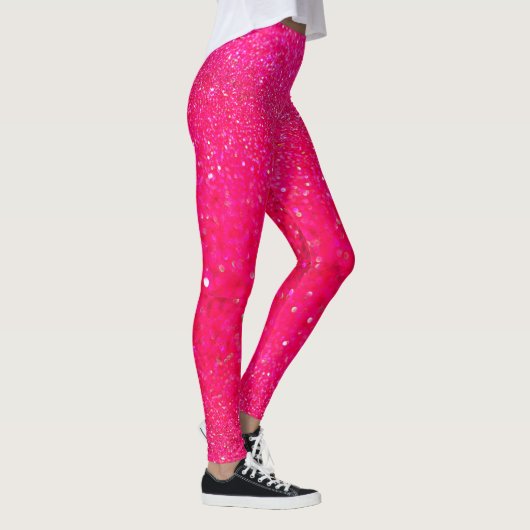 Leggings - Hot Pink Glitter Glam (Rechts)