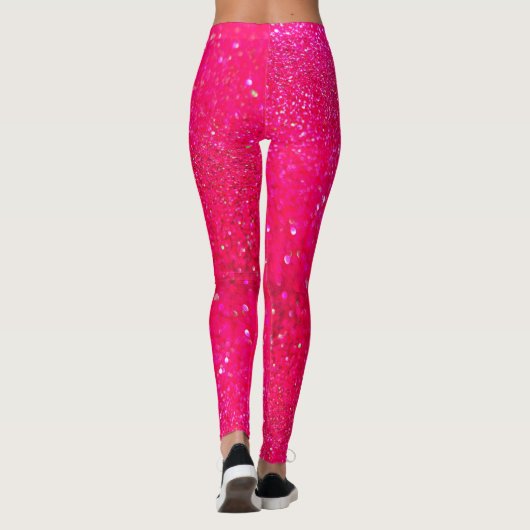 Leggings - Hot Pink Glitter Glam (Achterkant)