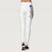 Leggings houden van paars design. (Achterkant)