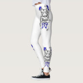 Leggings houden van paars design. (Links)