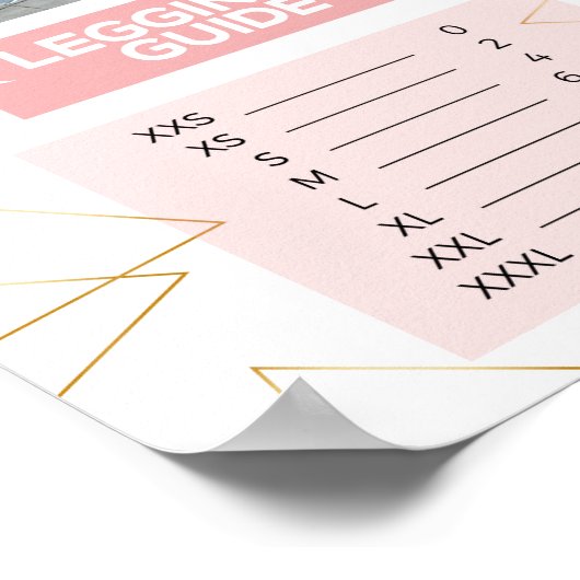 Leggings hulplijngrootte Zyia actief draag Rep Poster (Hoek)