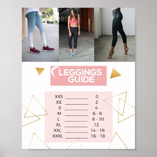 Leggings hulplijngrootte Zyia actief draag Rep Poster (Voorkant)