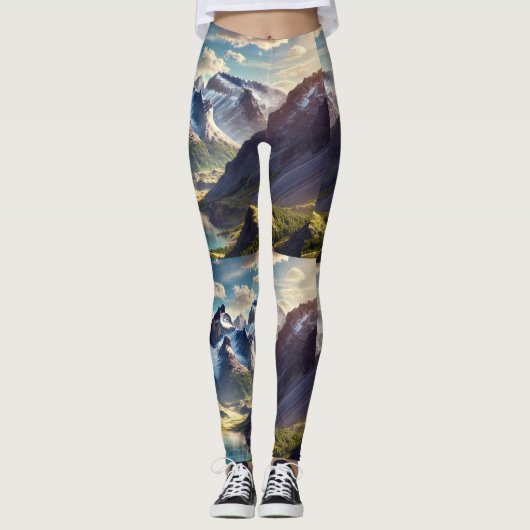 Leggings in bergen (Voorkant)