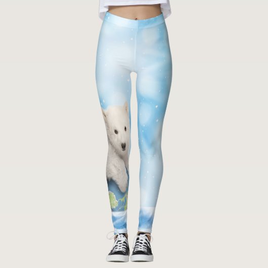 Leggings in de Arctische wereld van Polar Beer (Voorkant)