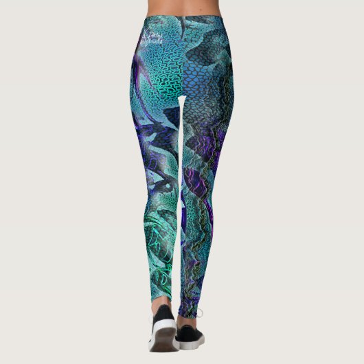 Leggings in de oceaan (Achterkant)