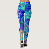 Leggings in de oceaan, schildpadden, leggings, leg (Achterkant)