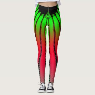 Leggings in de ruimtewatermeloenstijl