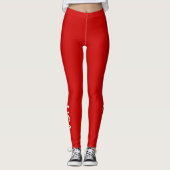 LEGGINGS in de Verenigde Staten, rood en wit (Voorkant)