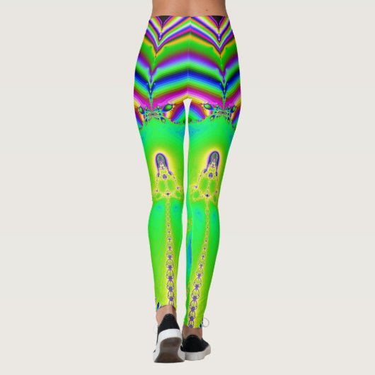 Leggings in grappige regenboogstijl (Achterkant)