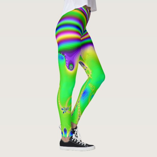 Leggings in grappige regenboogstijl (Rechts)