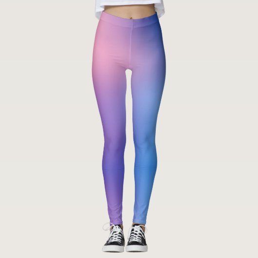 Leggings in het paars/roze/blauw meetbereik/polyes (Voorkant)