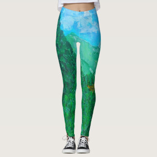 leggings in landschap