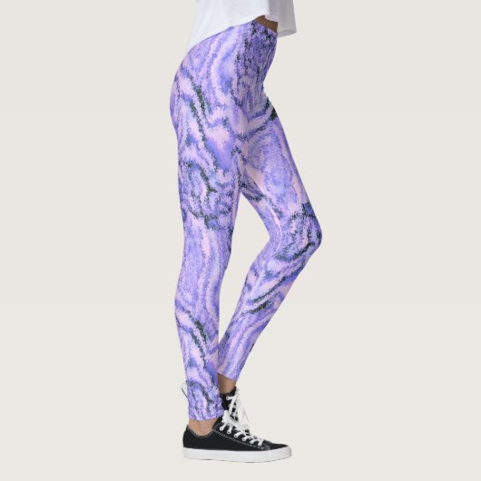 Leggings in Lila Violett Farbe (Rechts)