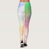 Leggings in meerdere kleuren met spandex/polyester (Achterkant)