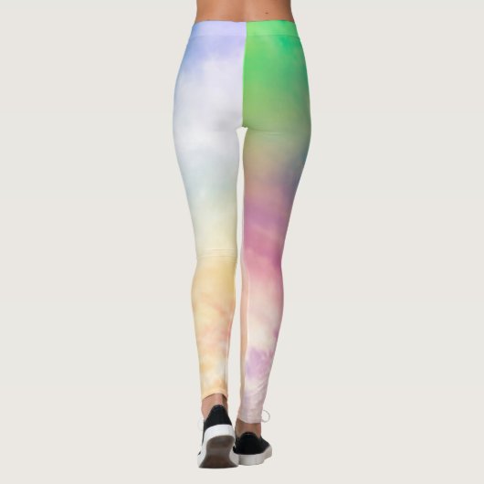 Leggings in meerdere kleuren met spandex/polyester (Achterkant)