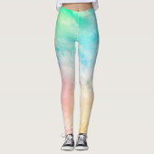 Leggings in meerdere kleuren met spandex/polyester (Voorkant)