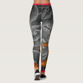 Leggings JAPANESE CLOUDS EN BUTTERFLIES (Achterkant)