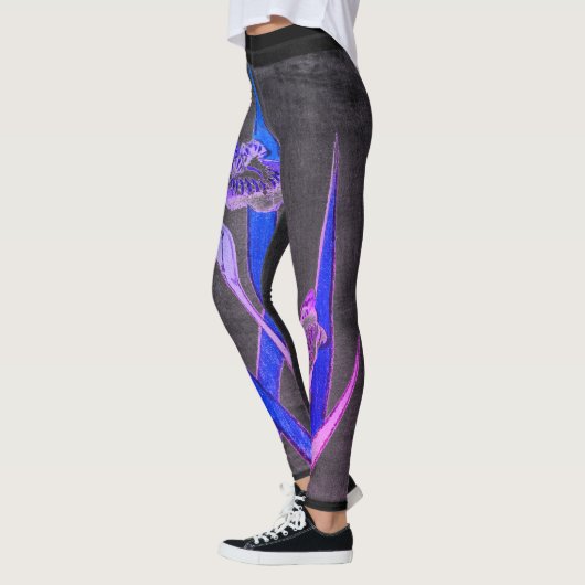 Leggings JAPANESE IRIS BLACK (Links)