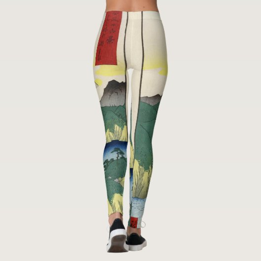 LEGGINGS JAPANS HOUTBLOK (Achterkant)
