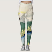 LEGGINGS JAPANS HOUTBLOK (Voorkant)