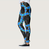 Leggings Jimette Design blauw en zwart (Links)
