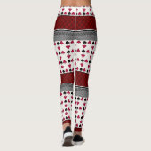 Leggings - jongerenkaartspel met zwarte en rode mo (Achterkant)