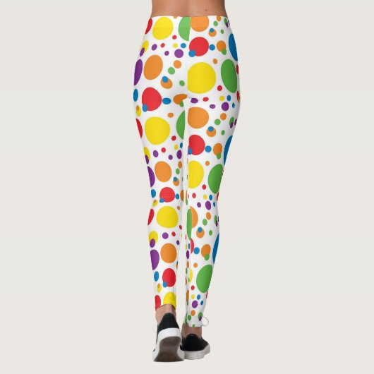 Leggings JOUW NAAM poladots (Achterkant)