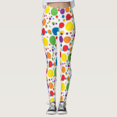 Leggings JOUW NAAM poladots (Voorkant)
