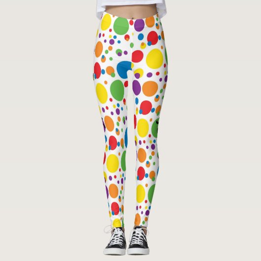 Leggings JOUW NAAM poladots (Voorkant)