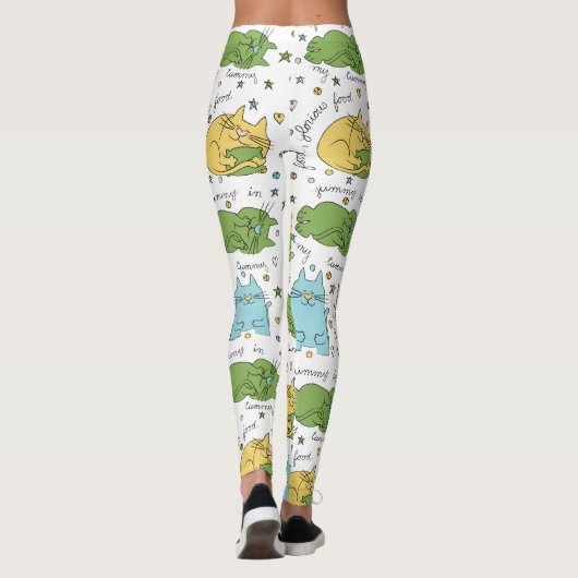 Leggings Katten Ontwerp (Achterkant)