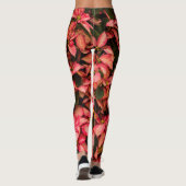 Leggings kerstbloem Poinsettia (Achterkant)