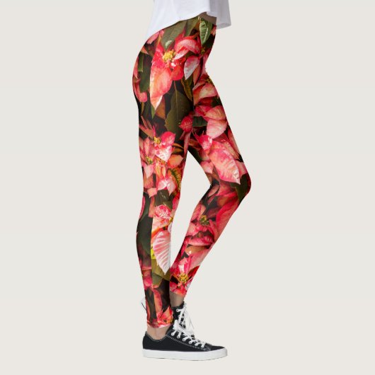 Leggings kerstbloem Poinsettia (Rechts)