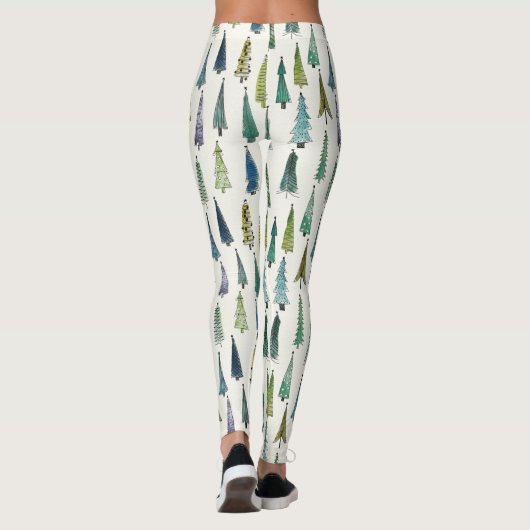 leggings kerstbomen (Achterkant)