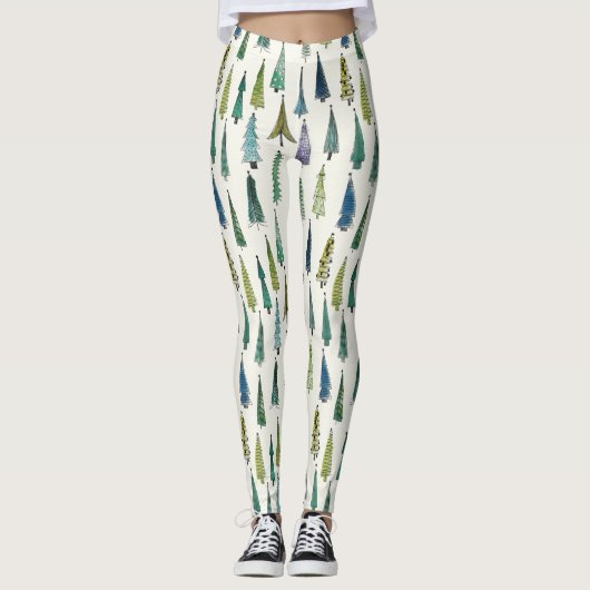 leggings kerstbomen (Voorkant)