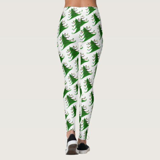 Leggings kerstbomen (Achterkant)