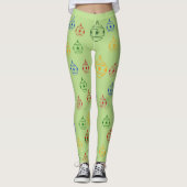 Leggings - kerstboomkleuren (Voorkant)