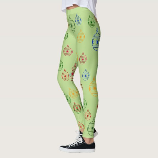 Leggings - kerstboomkleuren (Links)